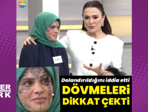 Didem Arslan Yılmaz’la Vazgeçme”ye katılan Nazan isimli kadın, dövmeleriyle dikkat çekti