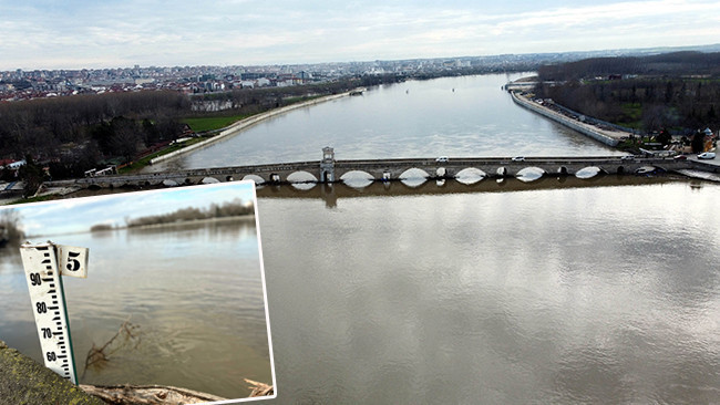 Edirne’de ‘kırmızı alarm’ sona erdi: Nehirlerin debileri düşüyor