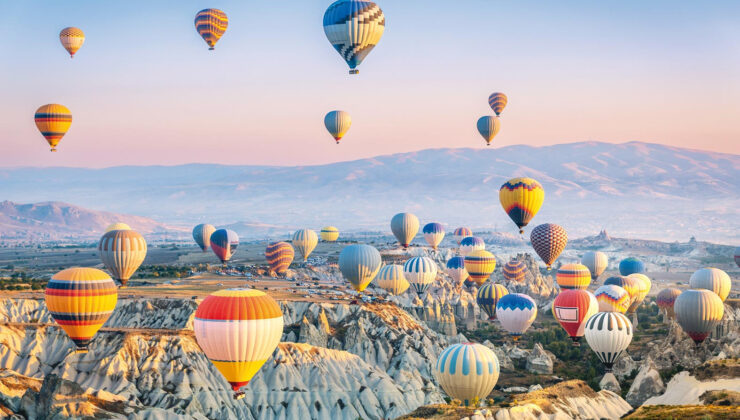 Geçen yıl kapadokya’da 754 bin kişi balonla uçtu