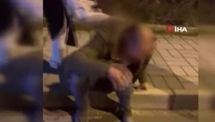 Gizli çekim iddiası gerginliğe neden oldu: Genç kadından tekmeli tepki