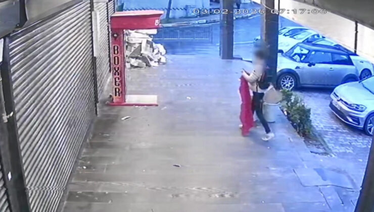 İş yerin önündeki türk bayrağını indirmişti! Şüpheli yakalandı