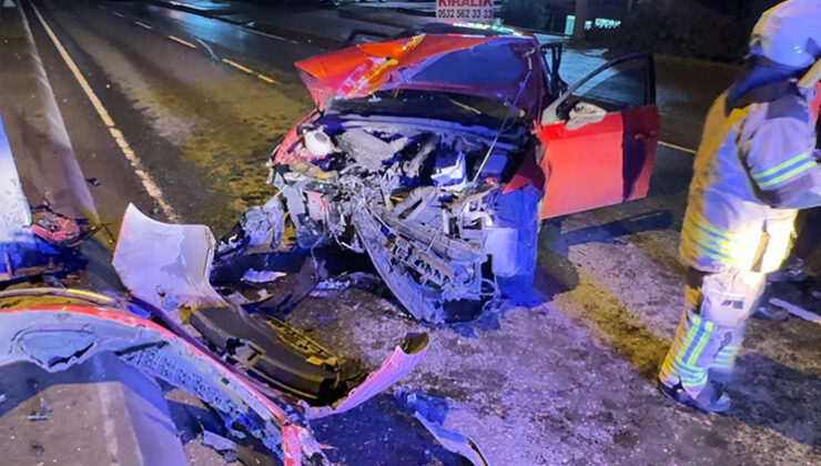 İstanbul’da D-100 Karayolu’nda kaza: 2 yaralı