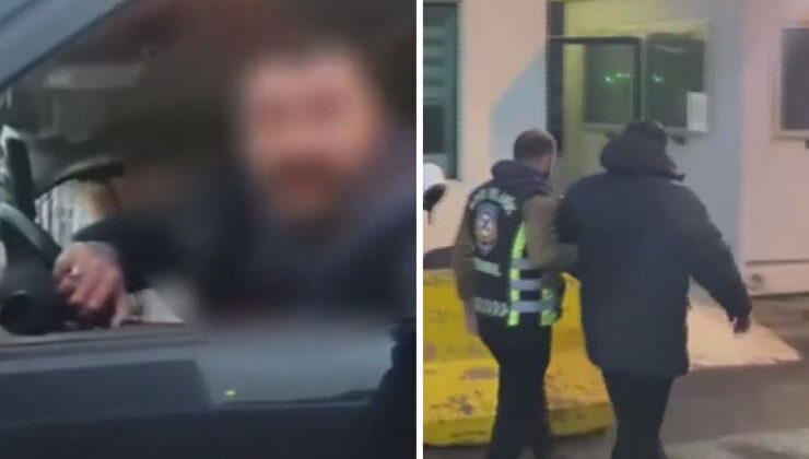 İstanbul’da yol kesen maganda adliyeye sevk edildi