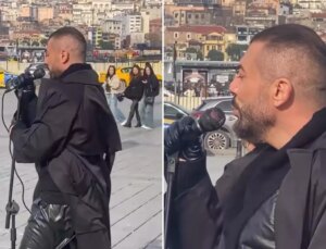 İstanbul’un göbeğinde şarkı söyledi, kim olduğunu fark eden şaştı kaldı