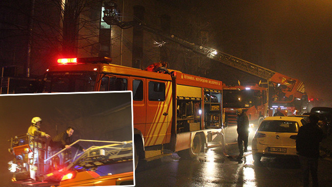 Kağıthane’de marangoz atölyesinde yangın: Mahsur kalan 11 kişi kurtarıldı