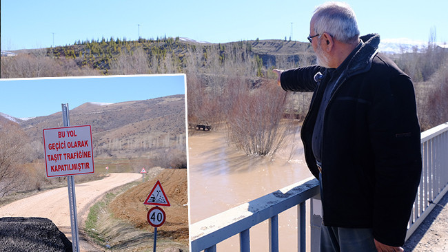 Karların erimesiyle nehir taştı: ‘İlk defa böyle oldu, bu halini görmeye geldim’