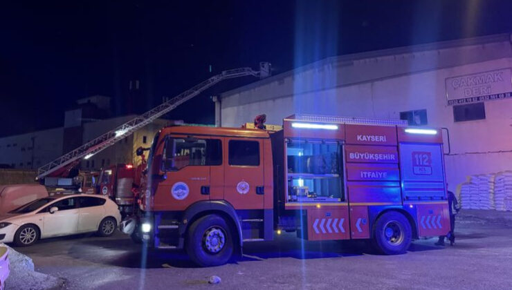 Kayseri’de et işleme tesisinde yangın çıktı