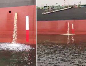 Kirli balast suyunu denize boşaltan gemiye para cezası kesildi