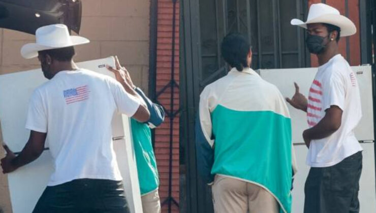 Lil Nas X ikinci el buzdolabı alırken görüntülendi