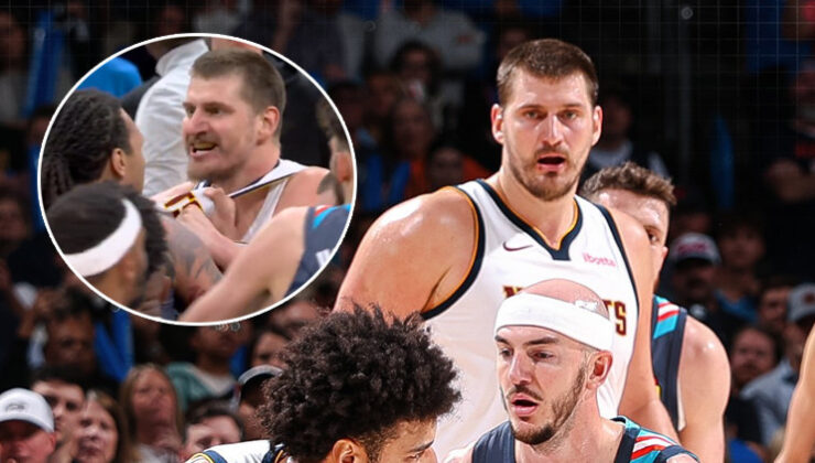 Oklahoma – Denver maçında saha karıştı! Nikola Jokic çıldırdı