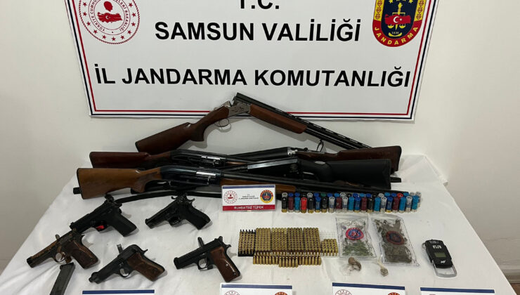 Samsun’da uyuşturucu ve silah kaçakçılığı operasyonu: 3 zanlı yakalandı