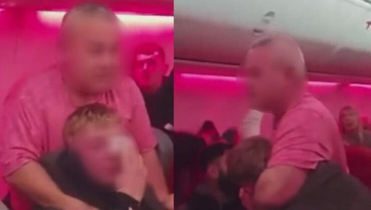 Uçakta gırtlak gırtlağa kavga… 2 yolcuya ömür boyu uçuş yasağı