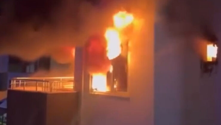 Alanya’da 5 katlı apartmanda yangın