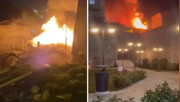 Beyoğlu’nda gece yarısı korkutan yangın