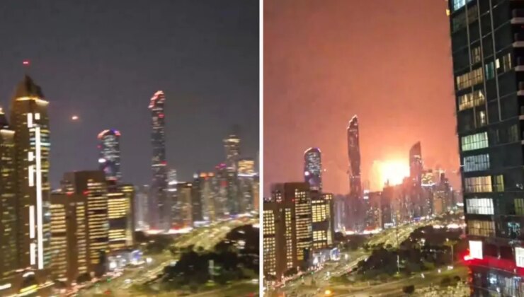 Dubai’de gökdelenlerin dibinde füzeleri savundular