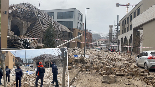 Malatya’da cami inşaatında göçük: 1 kişi yaralandı