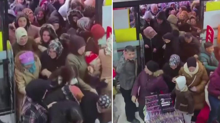 Sivas’ta mağaza açılışında izdiham